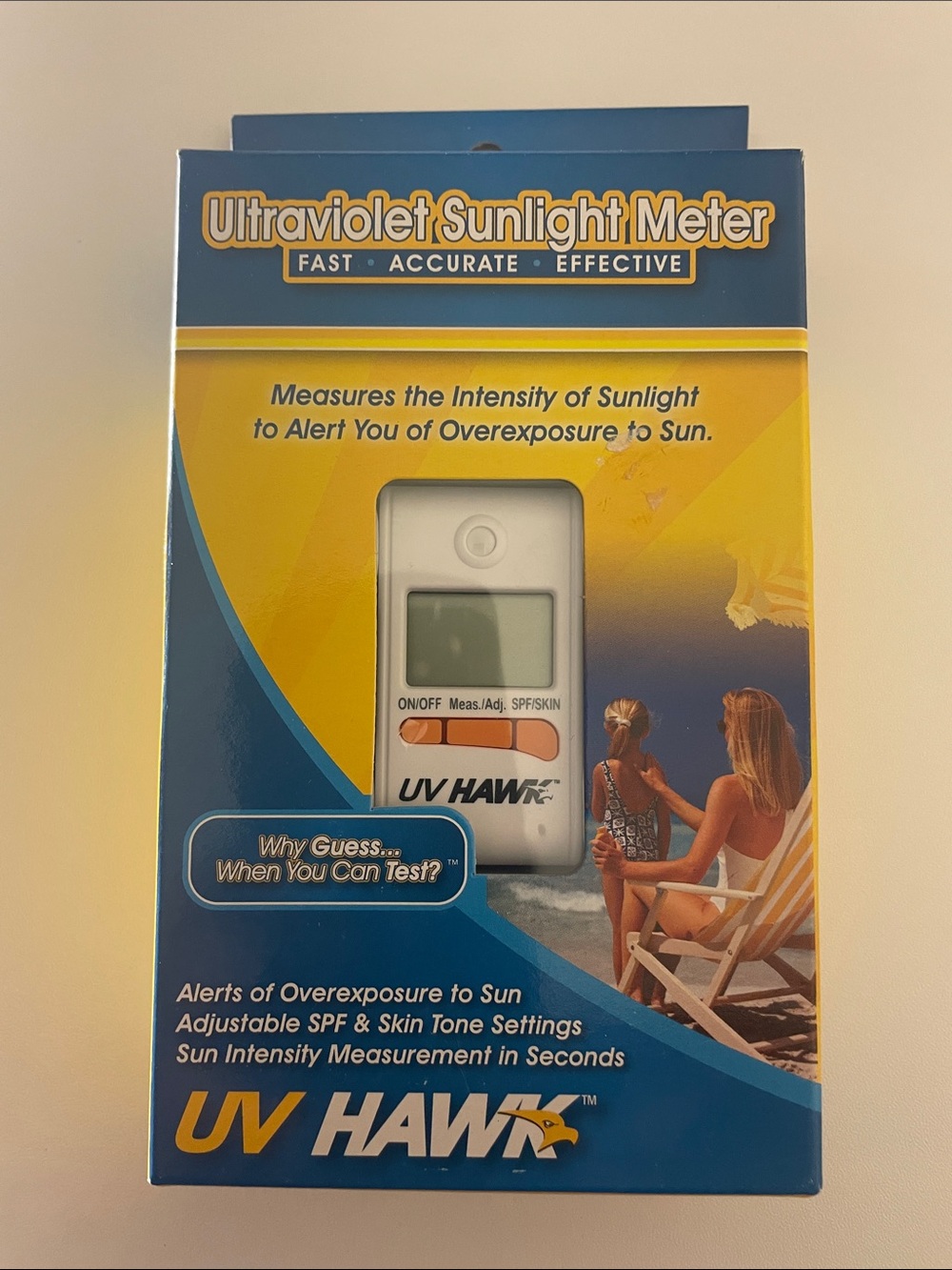 Ultraviolet Sunlight Meter UV Hawk Alerts Of Overexposure To Sun New